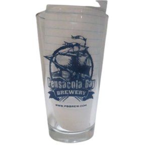 Pensacola Bay Brewery Glass Pint Size - 5.75" Tall Micro-Brewery